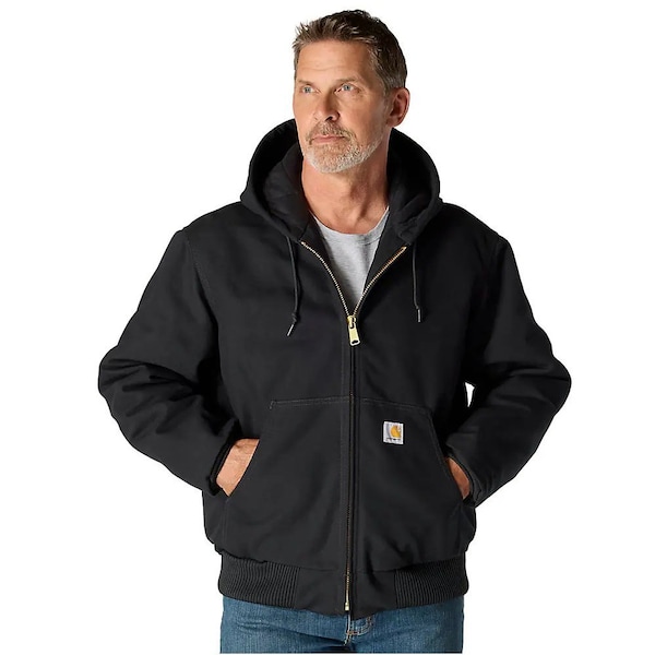 Carhartt Men's Jacket, Cotton, Black, S 106673-BLKSREG - main