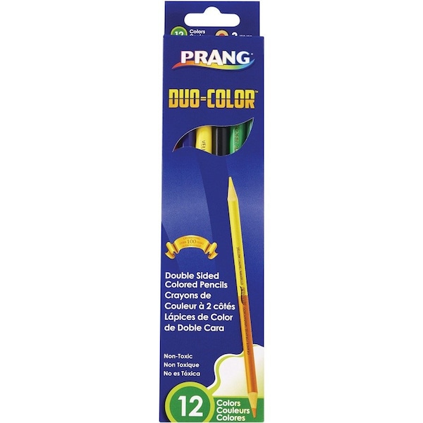 Prang Duo Colored Pencils, 12 Color Set, PK12 X22106 - main