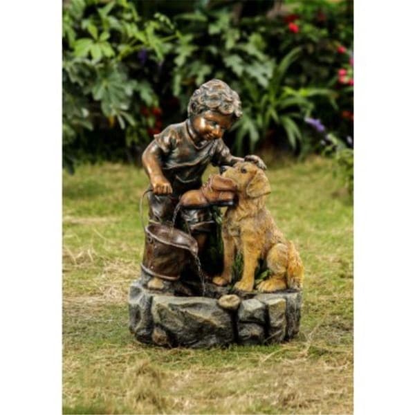 Jeco Boy Play with Dog Fountain FCL168 - main