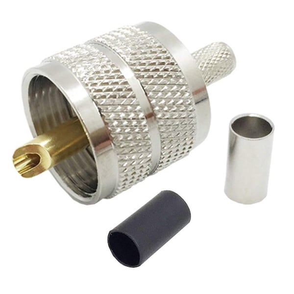 Procomm UHF Male Crimp PL259 Coax Connector MPL-03-8X - main