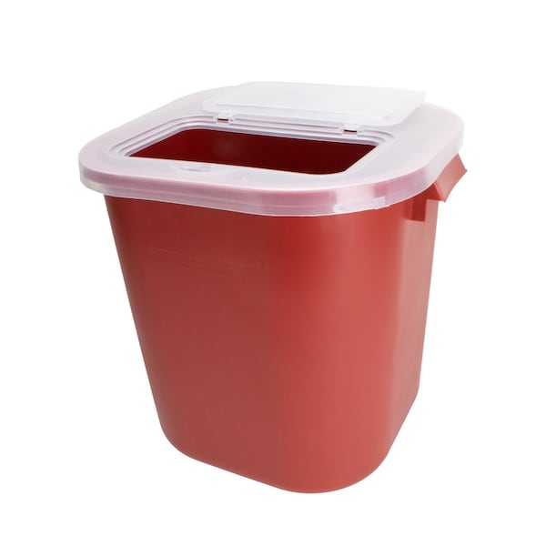 Medline 8 Gallon Sharps Containers, Red, Sliding Lid MDS705208SL - main