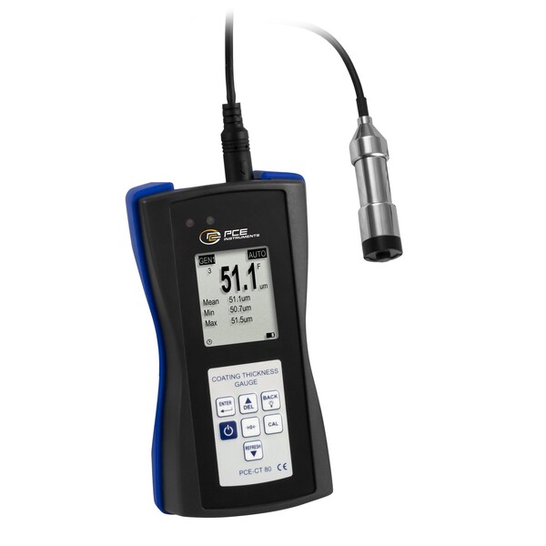 Pce Instruments Coating thickness meter for Fe/NFe substrates, measures 0-3000 micron with +/-2% accuracy PCE-CT 80-FN3 - main