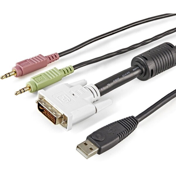 Startech.Com 6 ft 4-in-1 USB DVI KVM Cable with Audio USBDVI4N1A6 - main