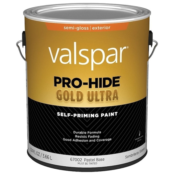 Valspar Pro-Hide Gold Ultra 6700 Latex Paint, Acrylic Base, Semi-Gloss Sheen, Pastel Base, 1 gal 028.0067002.007 - main