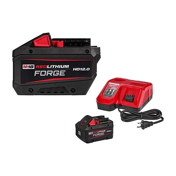 Milwaukee Tool M18 RDL FORGE HD12.0 Battery + XC8.0 Kit 48-11-1813, 48-59-1881 - main