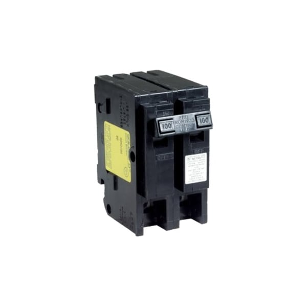 Square D Miniature Circuit Breaker, HOM Series, 100A, 2 Pole, 120/240V AC, 10kA HOM2100CP - main