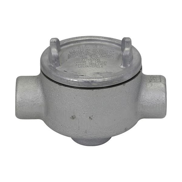 Crouse-Hinds Eaton Crouse-Hinds series Condulet GUA conduit outlet box with cover GUAD49 - main