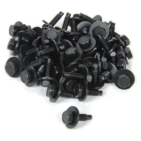 Allstar Performance 0.75 in. Body Bolt Clips, Black, 50PK ALL16550-50 - main