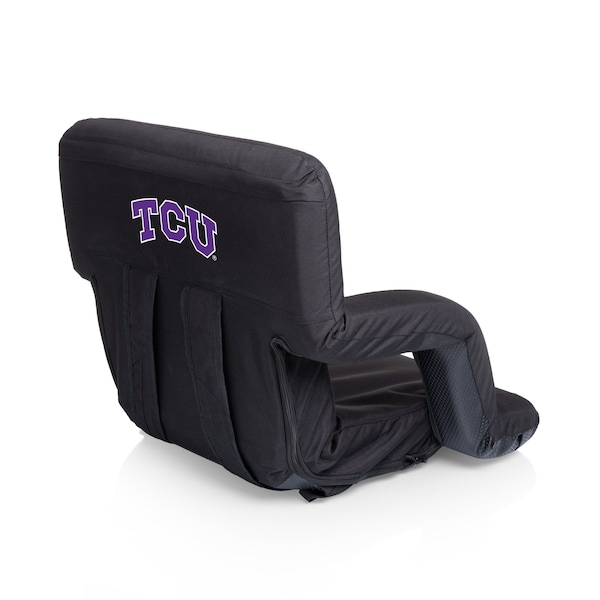 Picnic Time Family Of Brands NCAA TCU Horned Frogs Ventura Reclining Stadium Seat with Back Support 618-00-179-844-0 - main