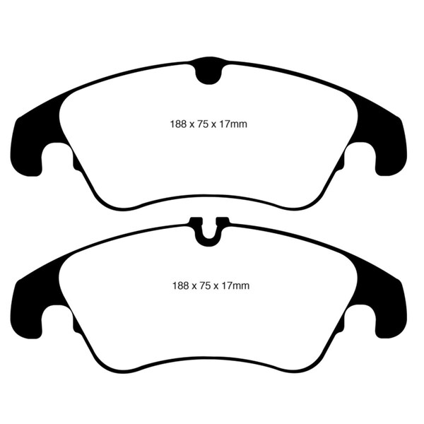 Ebc Redstuff Front Brake Pads for 2009-2011 Audi A4 2.0L Turbo DP31986C - main