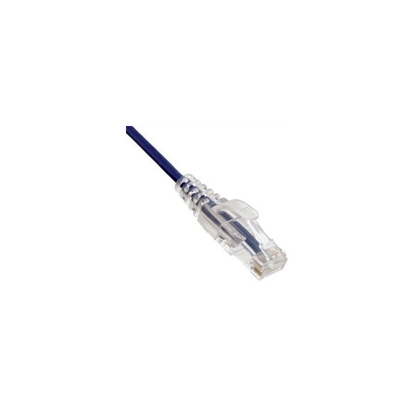 Cable Wholesale Slim Cat6a Purple Copper Ethernet Cable, 10 Gigabit, 500 MHz, Snagless/Molded Boot, POE 13X6-64120 - main