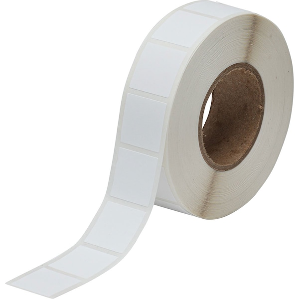 Brady BradyJet J2000 Paper Labels 0.9 in H x 0.9 in W White 1200/RL J20-164-2550 - main