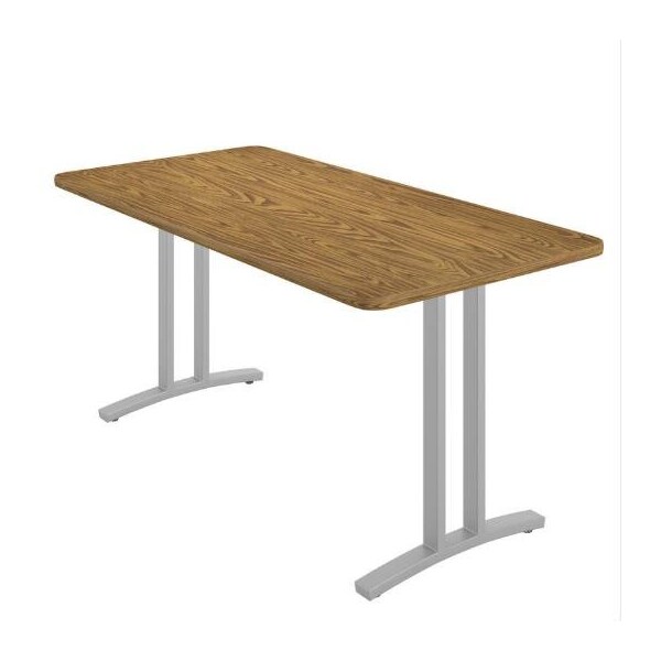 Correll Rectangle Modern Design Executive Table/Desk, 60 in W, Particleboard Top, Medium Oak CD3060R-06-14-06 - main