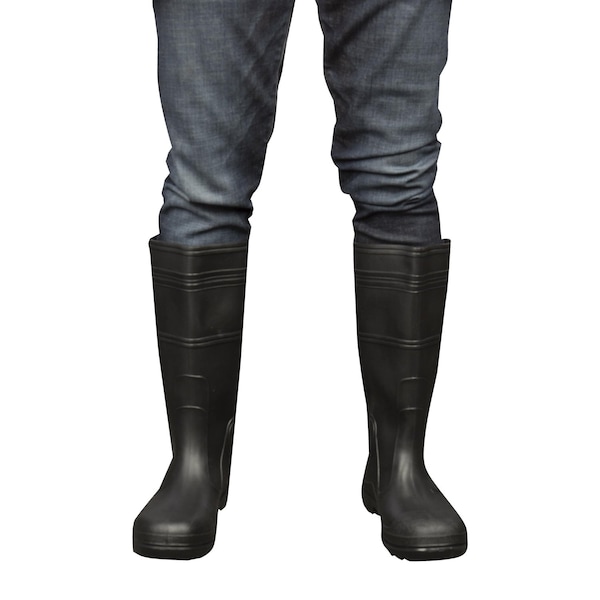 Cordova Boots, Black, PVC, 16 in L, Size 5, PR PB2305 - main