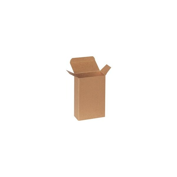Bubblefast 250-4 5/8 x 2 3/8 x 7 5/16'' Kraft Reverse Tuck Folding Cartons, 250PK BFRTD7 - main