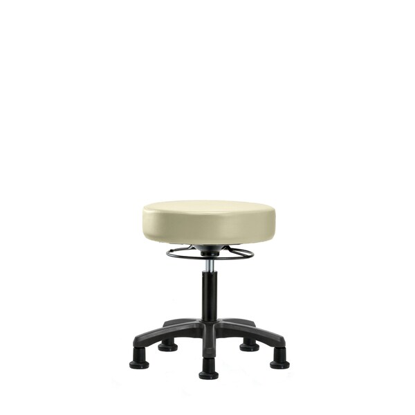 Blue Ridge Ergonomics Desk Mini-Stools, Vinyl, Glides, Wht BR-VDHMS-RG-RG-8501 - main