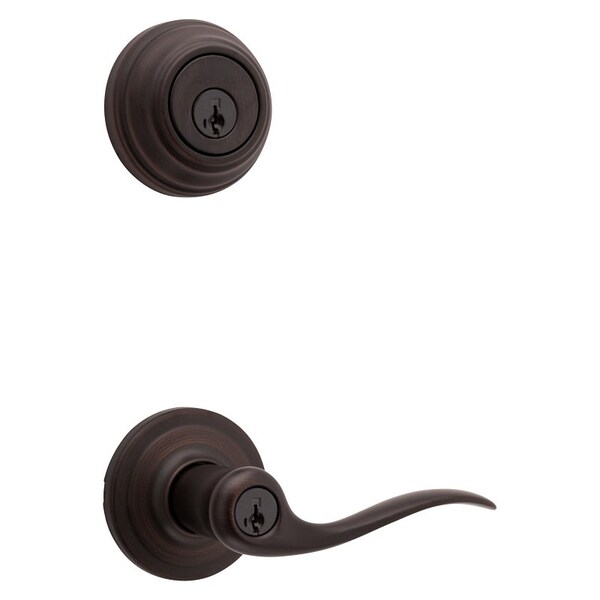 Kwikset Signature Series Combination Lockset, 2 Grade, Zinc, Venetian Bronze, 238 x 234 in Backset 991TNL-11P - main