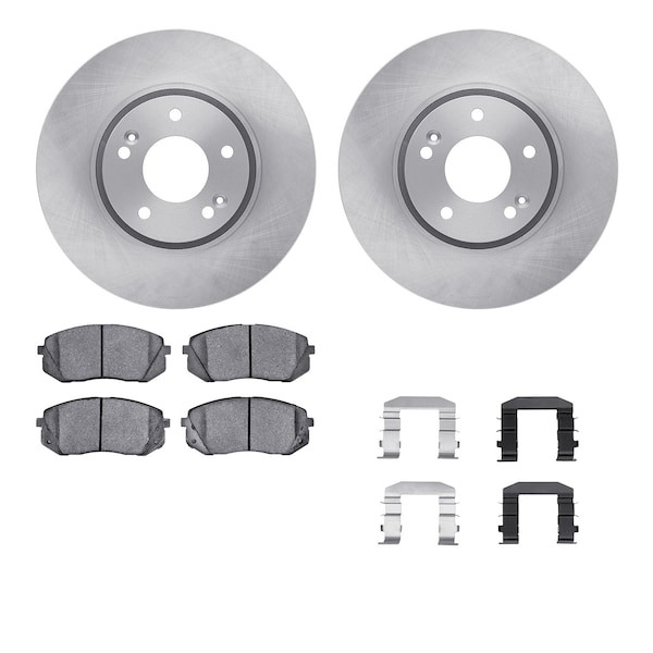 Dynamic Friction Co DFC Brake Rotor with 5000 Brake Pads and Hardware Kit 6512-21167 - main