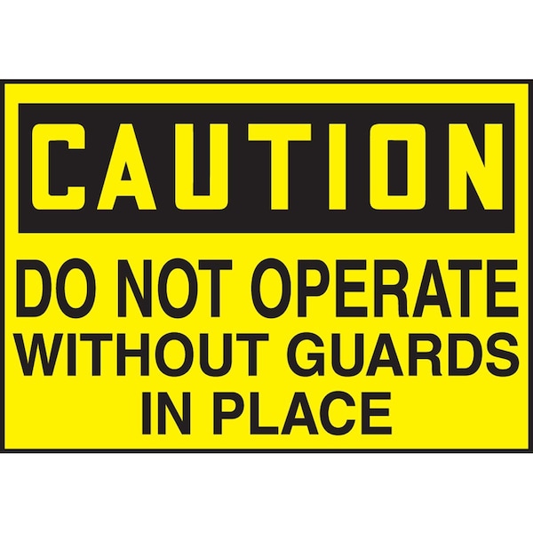 Accuform Caution Safety Label LEQM788XVE - main
