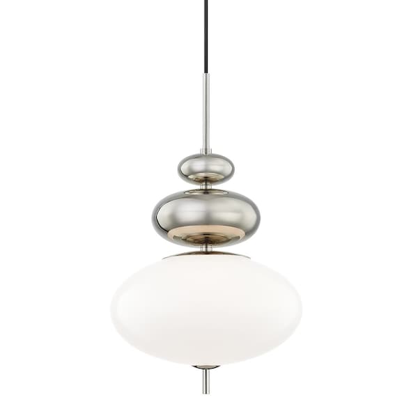 Mitzi Elsie 1 Light Pendant 14 In. Polished Nickel H347701-PN - main