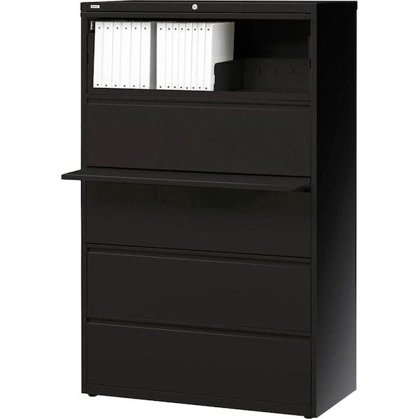 Lorell FILE, LATERAL, 36in W, 5 DR, BK, LLR60551 - main