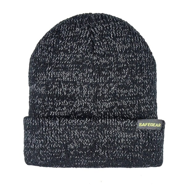 Jj Keller Reflective Knit Hat, Winter Hat, Black 64353 - main
