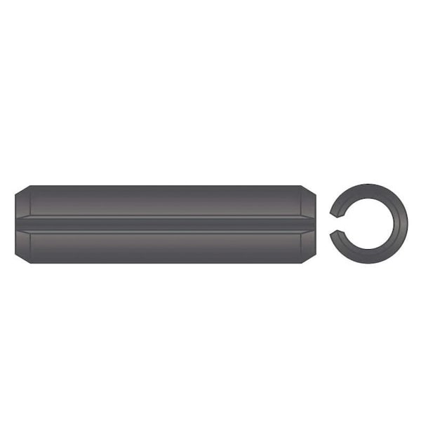 Huyett Slotted Spring Pin, Standard Duty, Phosphate Coat, 0.250 in Dia x 0.875 in L x 0.048 in Wall SPPH-250-0875 - main