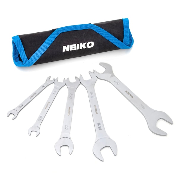 Neiko Super Thin Wrench Set SAE, 3-4mm Thick, 5 Piece 03580A - main