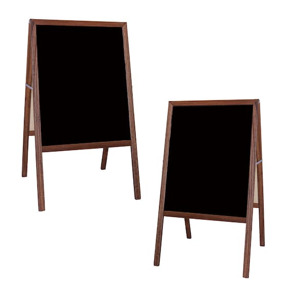 Crestline Products Marquee Easel (stained hardwood) Black Dry-Erase 31310 - main