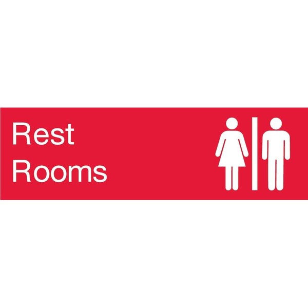 Nmc Rest Rooms Engraved Sign, EN19R EN19R - main