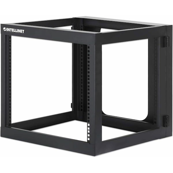 Intellinet Network Solutions Manhattan 19" Wall Mount Open Frame Network Rack, 9U, Rear-hinged Swing Frame 716048 - main