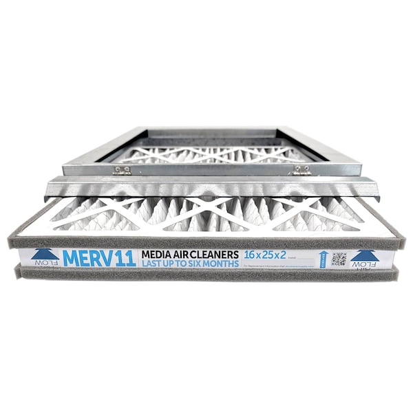 Zmac 20X20X2 Gasketed Media Air Cleaner Merv 11 Six-Month Filter for 1" - 2" upflow cabinets M1122020G - main