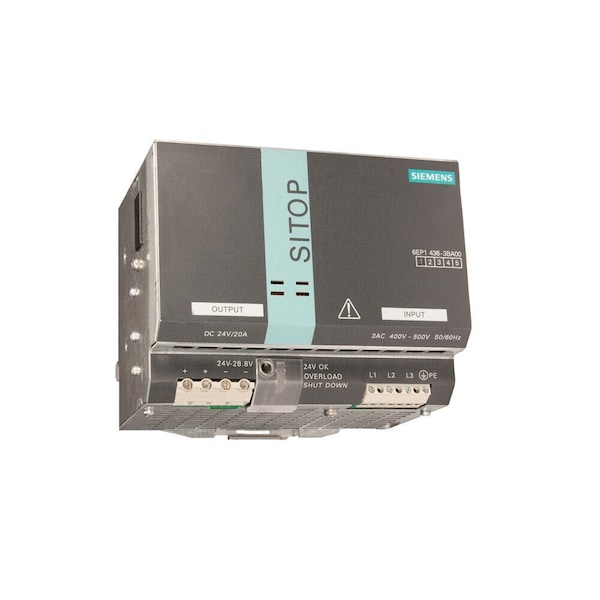 Siemens SITOP modular 20 A stabilized power supply input: 400-500 V 3 AC output: 24 6EP1436-3BA00 - main