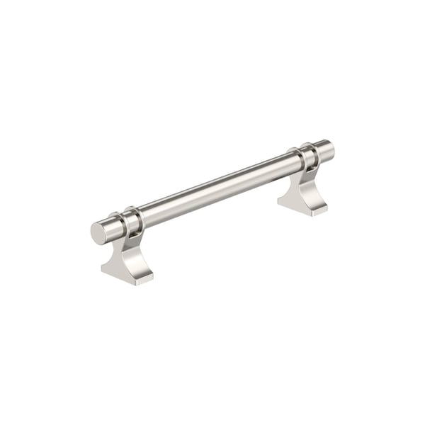 Amerock Davenport 5-1/16 inch 128mm Center-to-Center Polished Nickel Cabinet Pull BP36606PN - main