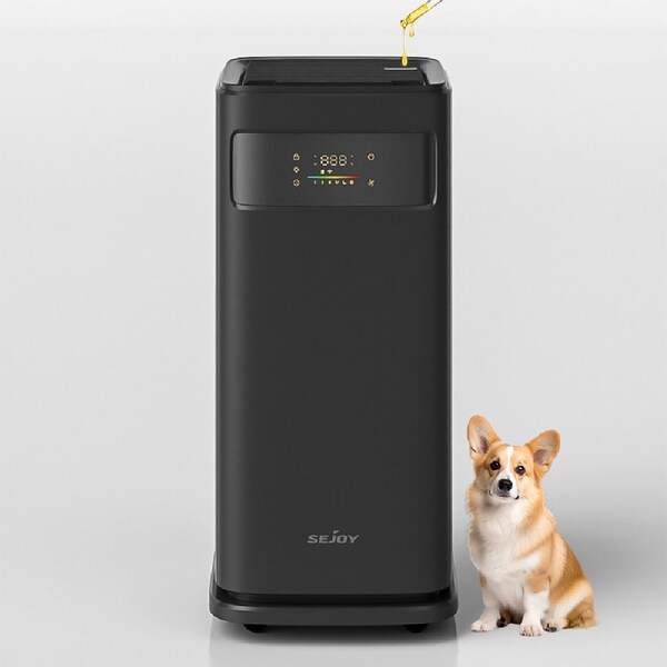 Edendirect 640 sq.ft. HEPA13 Air Purifier Black with Wi-Fi Connectivity, 4-Speed Settings & 12H Timer ZR-AP301AW-Black - main