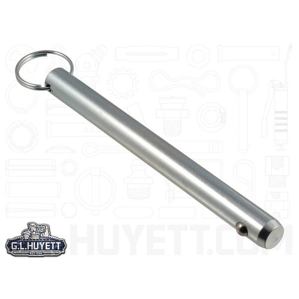 Huyett Detent Pin, Zinc Plated Medium Carbon Steel, 0.750 in Dia x 7.000 in Effective L x 0.757 in Hole Dia DTP-0750-7000 - main