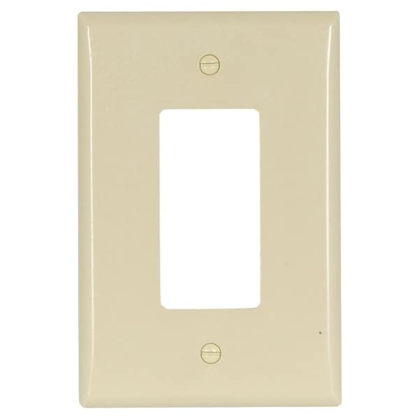 Eaton Wiring Devices Wallplate, 3-1/2 in L, 5-1/4 in W, 1 -Gang, Thermoset, Ivory, High-Gloss 2751V-BOX - main