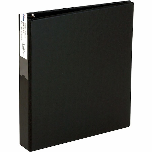 Avery Binder, Round Ring, Label Holder, 3", Black 04601 - main