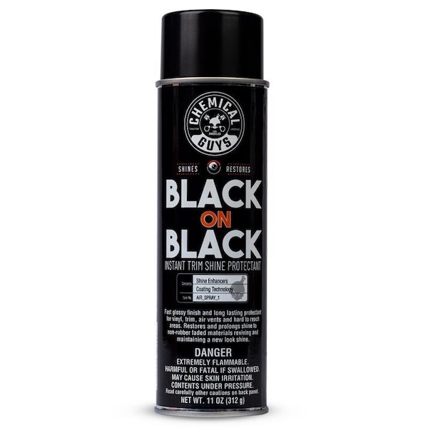 Chemical Guys Black On Black Plastic Protectant Spray 11 fl. oz. AIR_SPRAY_1 - main