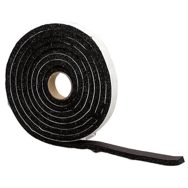 M-D Building Products 0 Premium Weatherstrip Tape, 14 x 12 in W, 10 ft L, Rubber, Black 6577 - main
