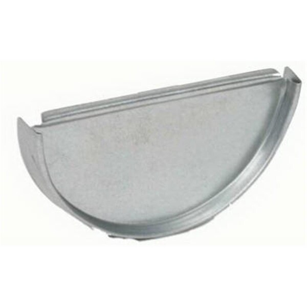 Amerimax Home Products CEN265 5 in. Galvanized Half Round End Cap 796936 - main