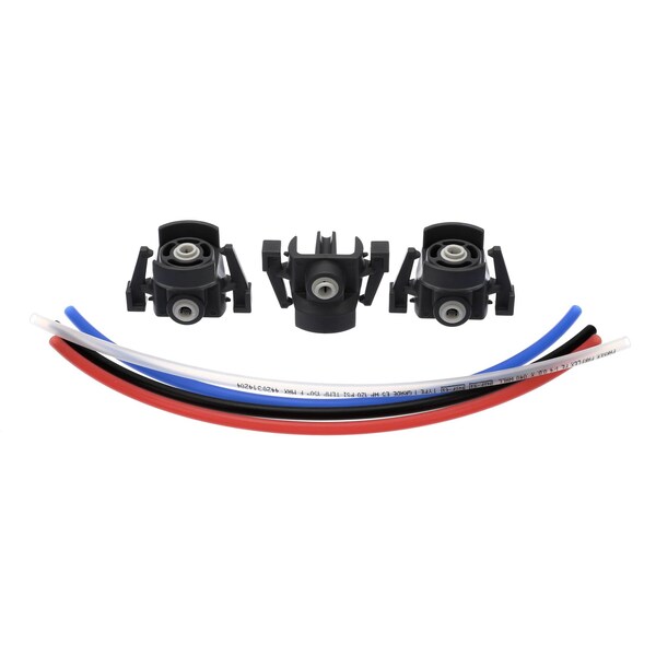 Hobart Cap and Tube Kit, Chemical Bottle, 3 Caps and Red/Blue/Black/Clear Tubes 00-562908 - main