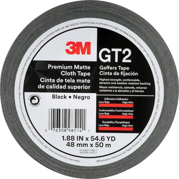 3M Tape, Gaffers, Matte Cloth GT2 - main