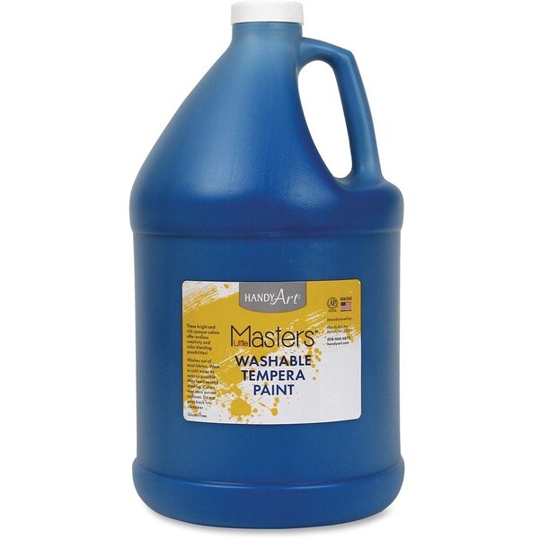 Handy Art Little Masters® Washable Tempera Paint, Blue, Gallon 214-730 - main