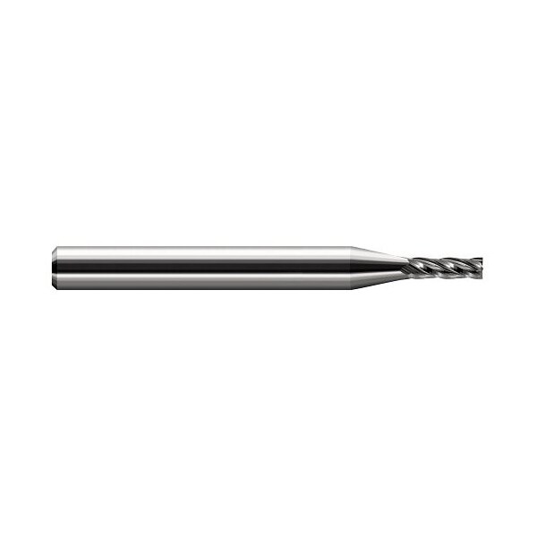 Harvey Tool Miniature End Mill-4 Flute-Square, 743413, Uncoated, 0.6 mm Cutter Diameter, 1.8 mm Length of Cut 743413 - main