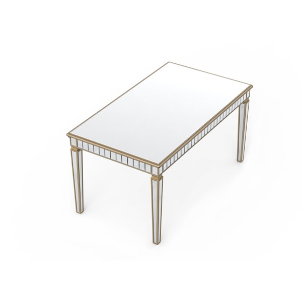 Homeroots 59" Silver Wood Dining Table 633123 - main