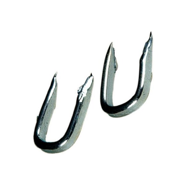 Hillman Staples, 9 ga, 7/16 in Leg L, Steel, 6 PK 122661 - main