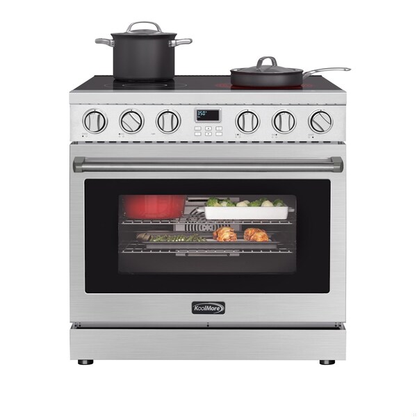 Koolmore 36 in. Professional Electric Range with 16600W of Power, 240V in Stainless-Steel KM-EPR-36AP-SS KM-EPR-36AP-SS - main