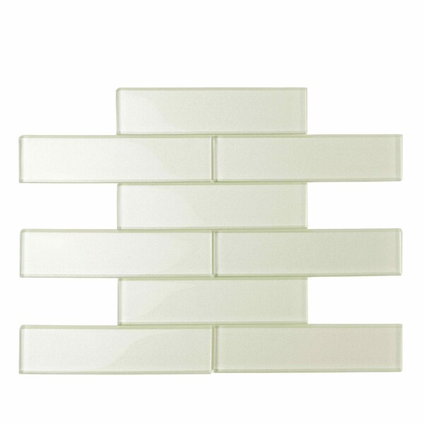Apollo Tile Light Sea Green 11.8 in x 11.8 in Glass Glossy Floor and Wall Mosaic Tile 4.83 sqft/case, 5PK APLC8808A - main