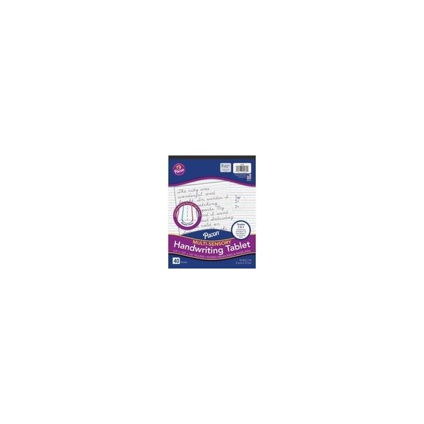 Pacon Multi-Sensory Ruled Handwriting Tablet, Student, White P2469 - main